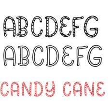 candy cane font