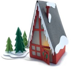 3d a-frame chalet