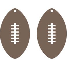 football earrings