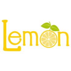 lemon with letters