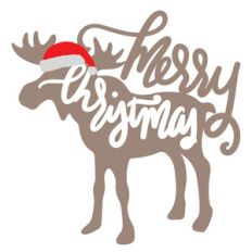 merry christmas moose