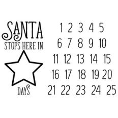 santa christmas countdown