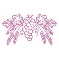 grape and wheat cluster