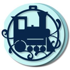 ornament card - train