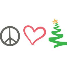 peace, love, christmas