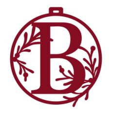 christmas ornament monogram b