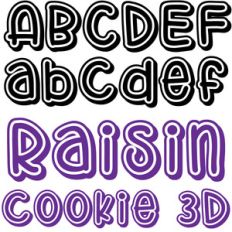 zp raisin cookie 3d
