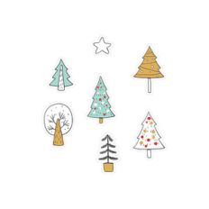 fj doodle christmas trees