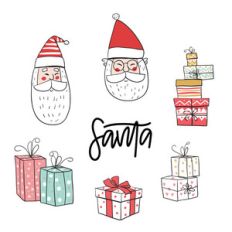 fj doodle santa and gifts planner