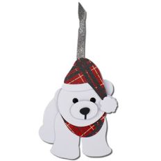 polar bear gift tag ornament
