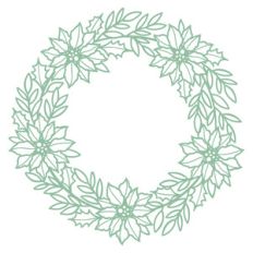 poinsettia wreath