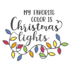 my favorite color is christmas lights