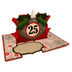 ornament 25 ribbons impossible card