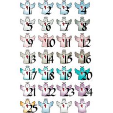 country angel advent planner stickers