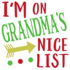 i'm on grandma's nice list