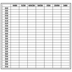 weekly planner grid
