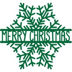 merry christmas snowflake