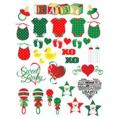 baby christmas planner stickers