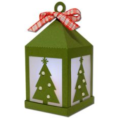 christmas tree hanging tea light lantern