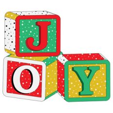joy written with blocks