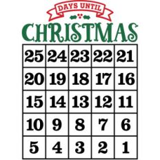 days until christmas