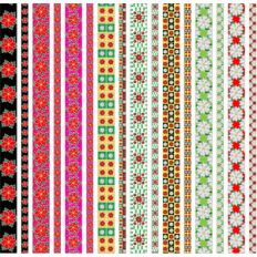 poinsettia patterns borders