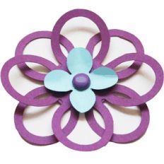 3d flower - rings