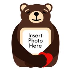 bear hug photo frame