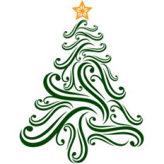 christmas tree swirls