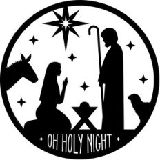 oh holy night nativity circle