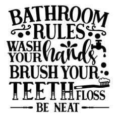 bathroom rules