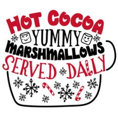 hot cocoa yummy marshmallows