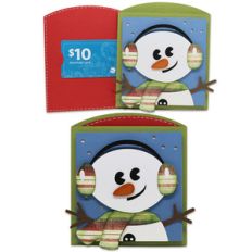 snowman gift card envelope