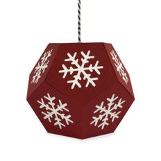 snowflake hexagon ornament