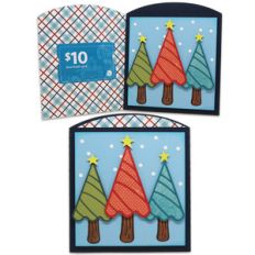 trees gift card envelope