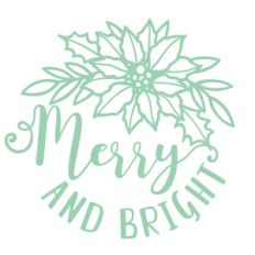 merry and bright poinsettia