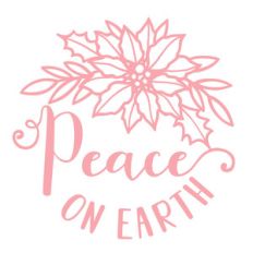 peace on earth poinsettia
