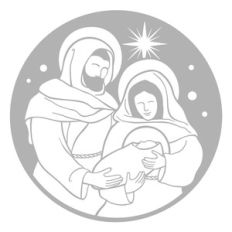 holy family and christmas star