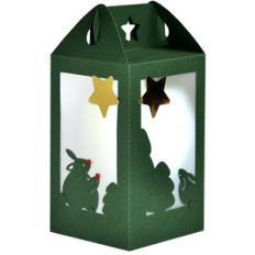 christmas bunnies lantern