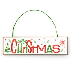 christmas ornament sign merry christmas