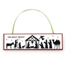 christmas ornament sign nativity