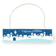 christmas ornament sign bethlehem