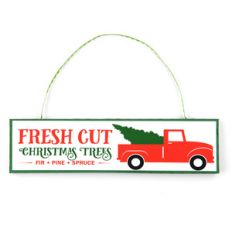 christmas ornament sign red truck