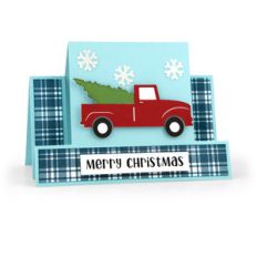 center step card red truck