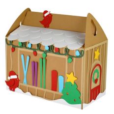 christmas ski shed gift box