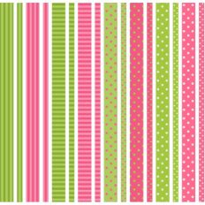 pink and green washi border tapes