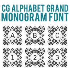 cg alphabet monogram grand