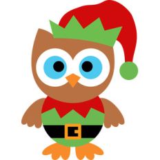 christmas elf owl