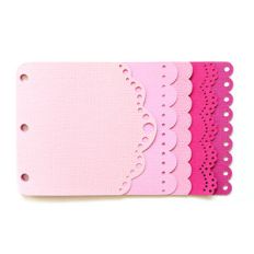 mini album scalloped edges