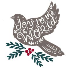 joy to the world dove silhouette
